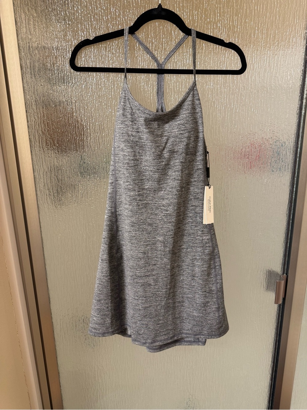 Calvin Klein Heather Gray Strappy Tank Dress
